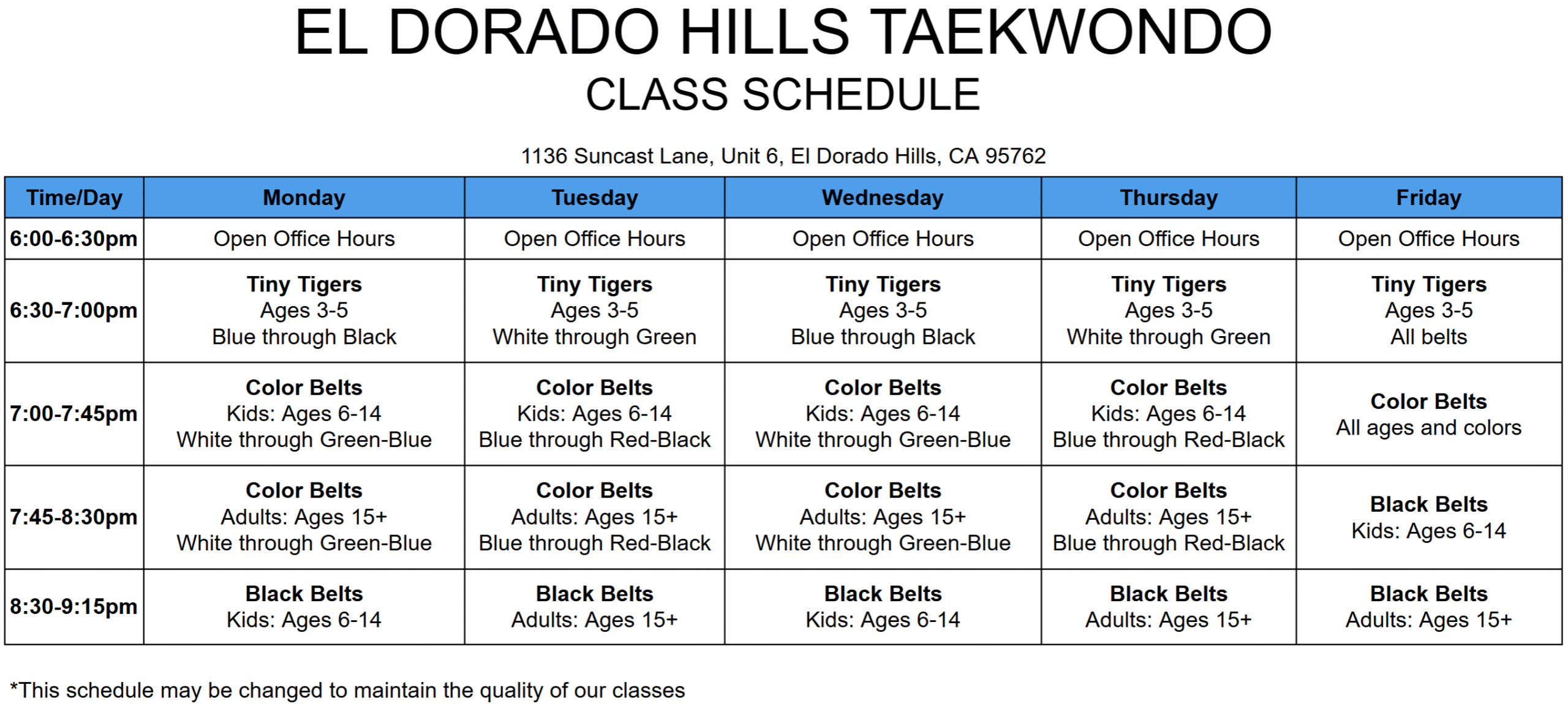 110125 Schedule v2
